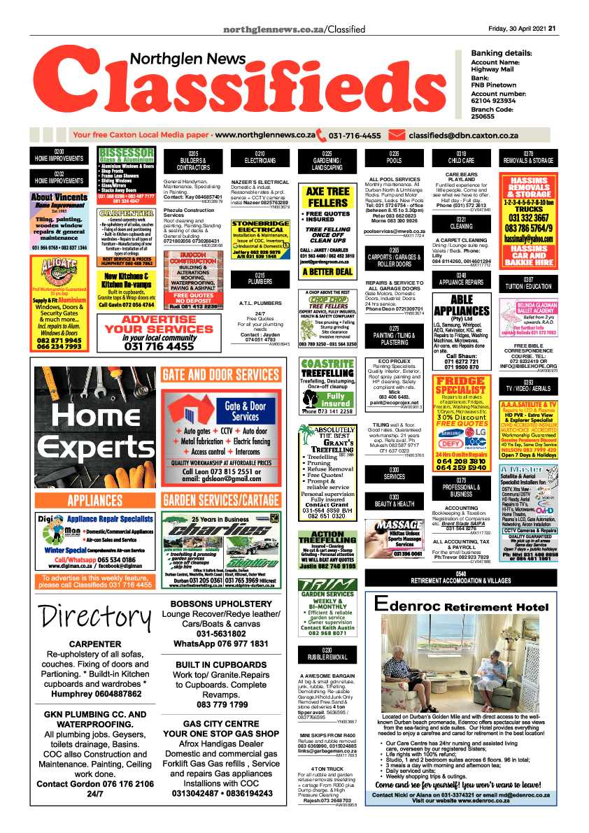 Northglen News 30 April 2021 page 21