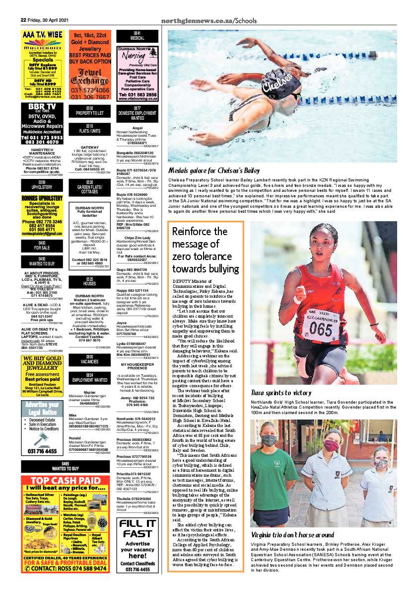 Northglen News 30 April 2021 page 22