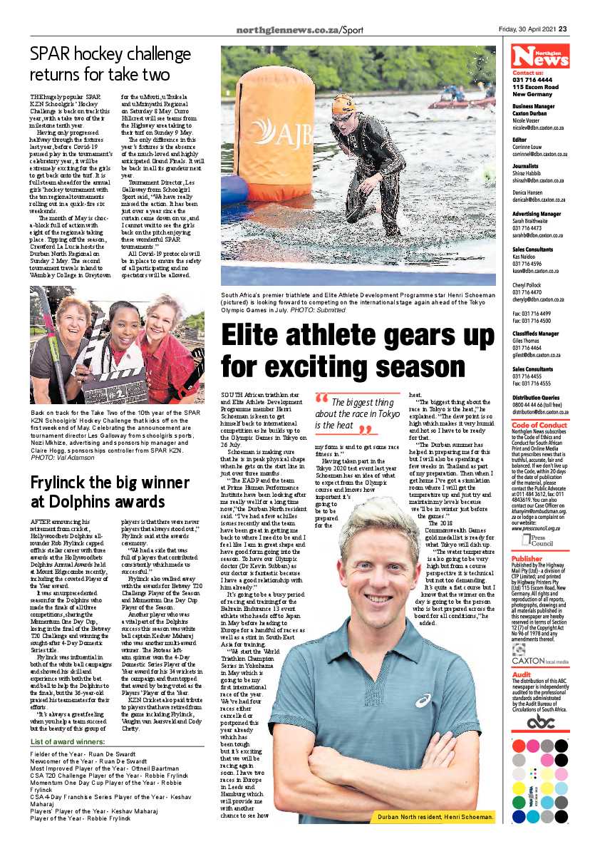 Northglen News 30 April 2021 page 23