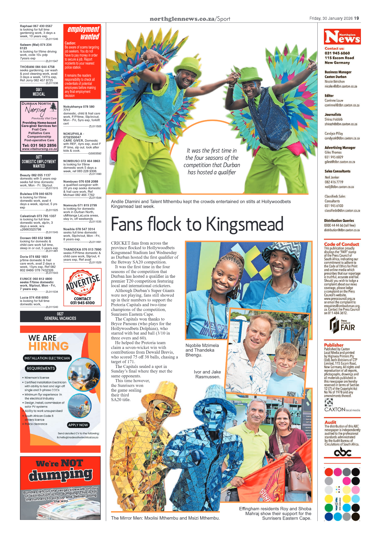 Northglen News 30 January 2026 page 19
