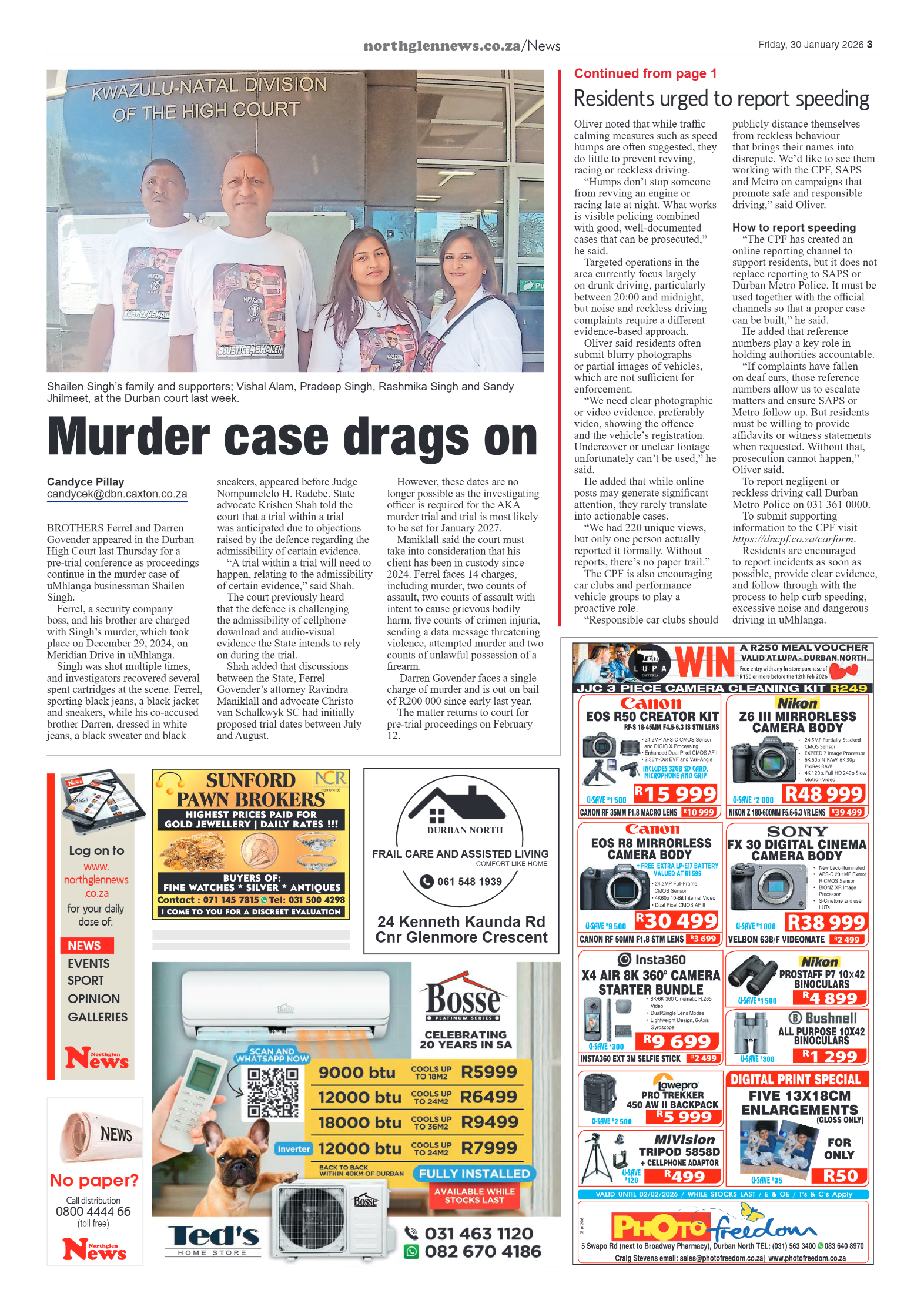 Northglen News 30 January 2026 | Northglen News