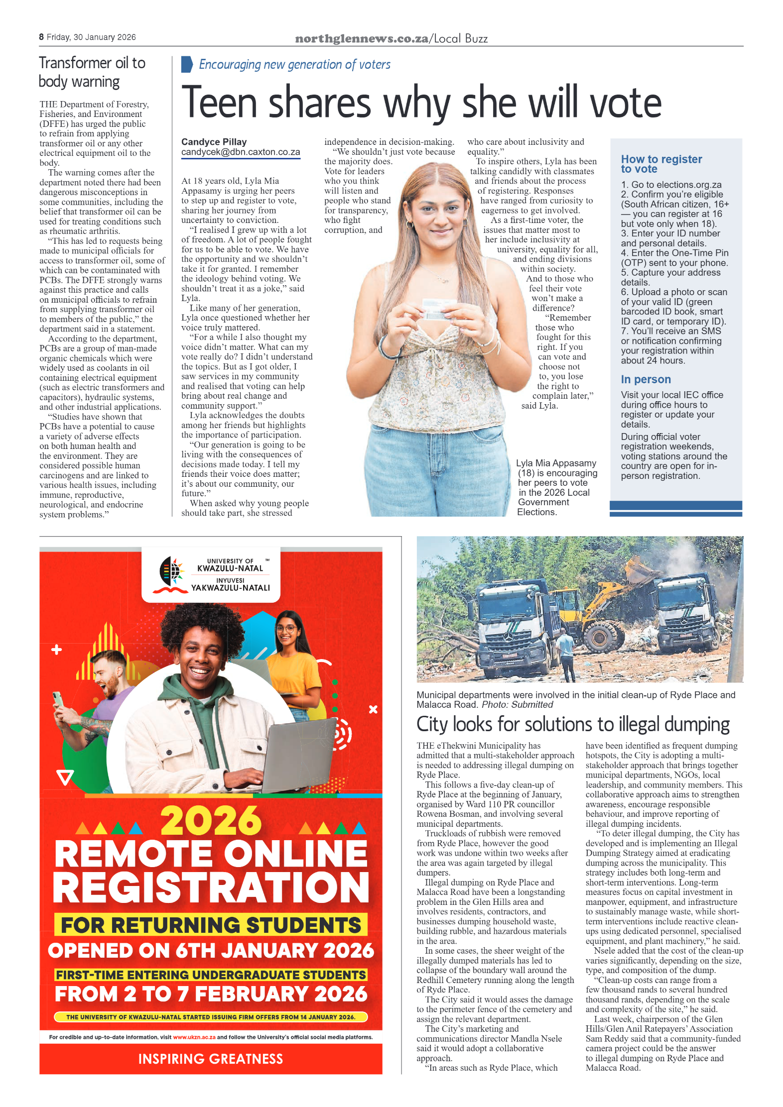 Northglen News 30 January 2026 page 8