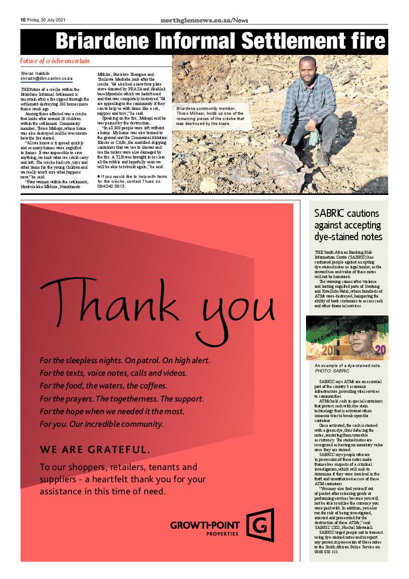 Northglen News 30 July 2021 page 10
