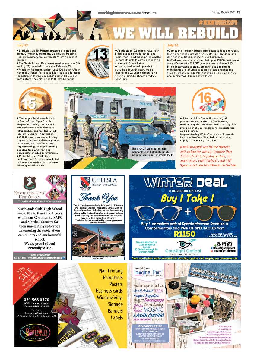 Northglen News 30 July 2021 page 13