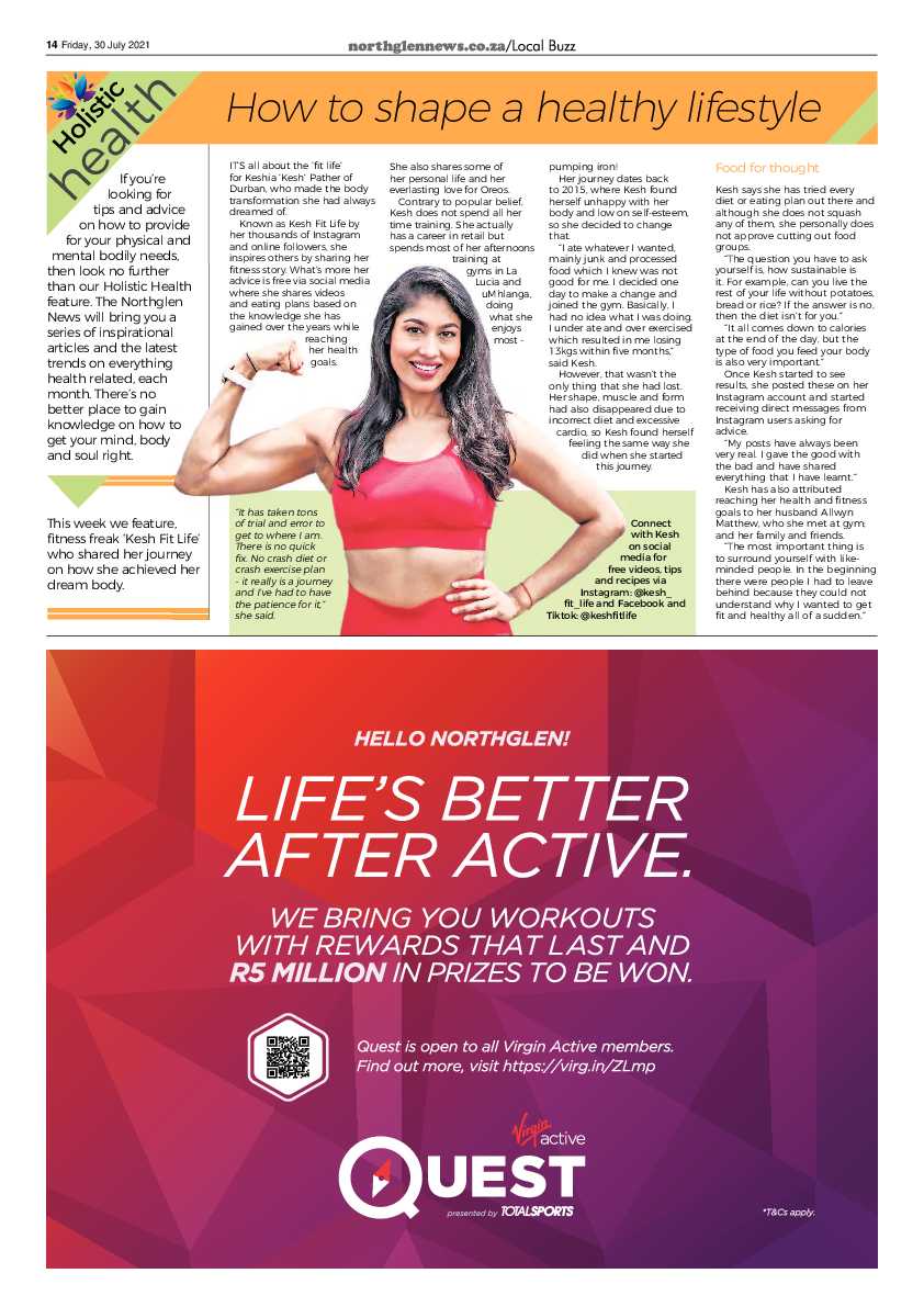Northglen News 30 July 2021 page 14