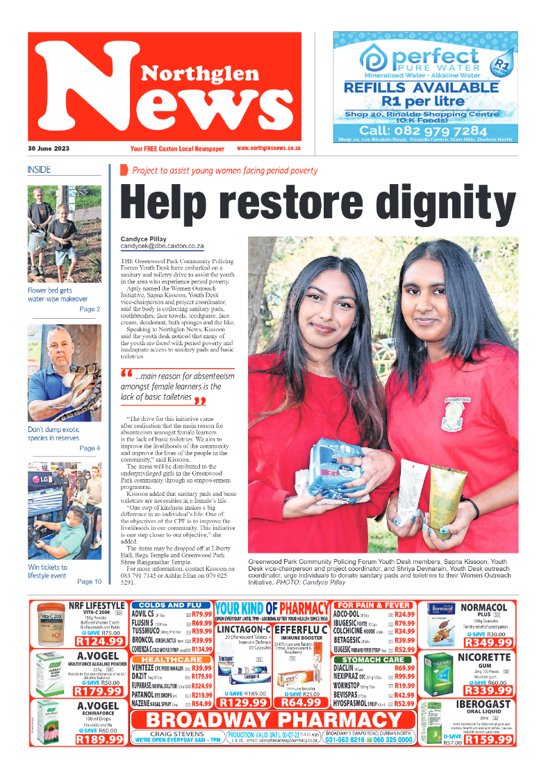 Northglen News 30 June 2023 page 1