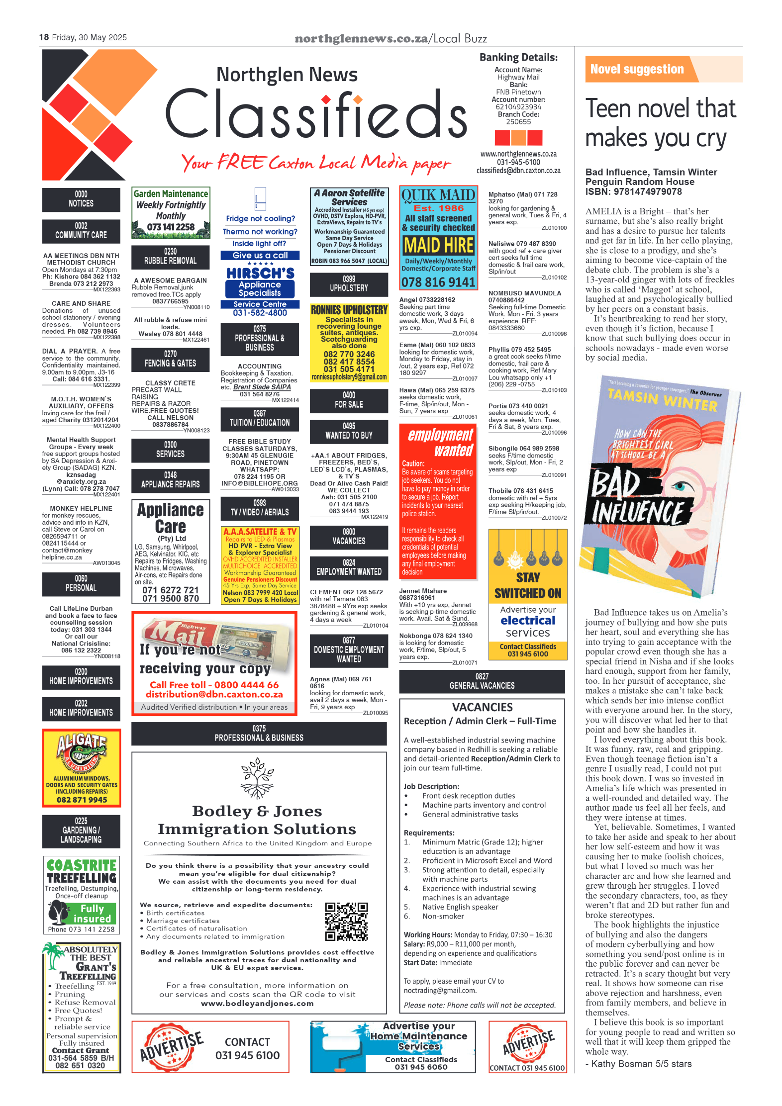 Northglen News 30 May 2025 page 18