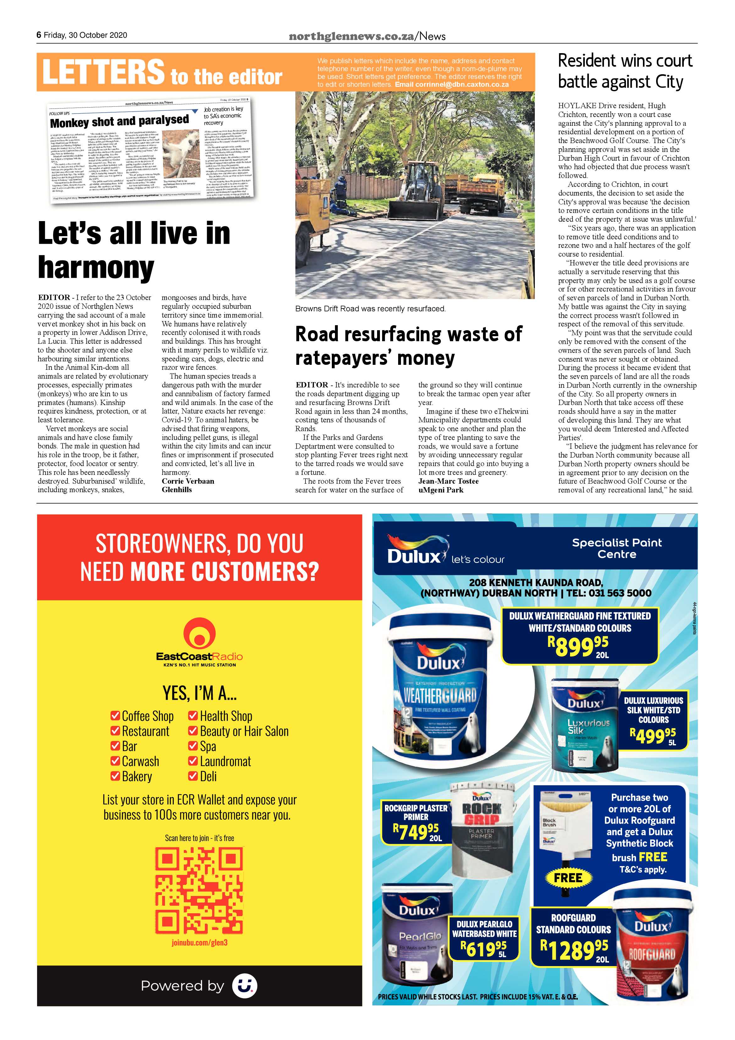 Northglen News 30 October 2020 page 6