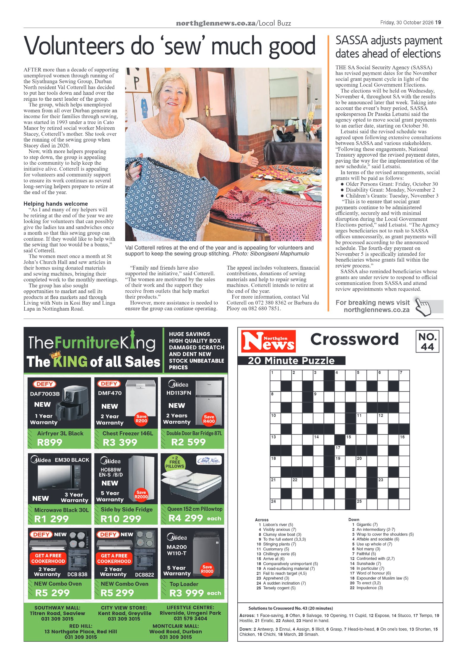 Northglen News 30 October 2026 page 19