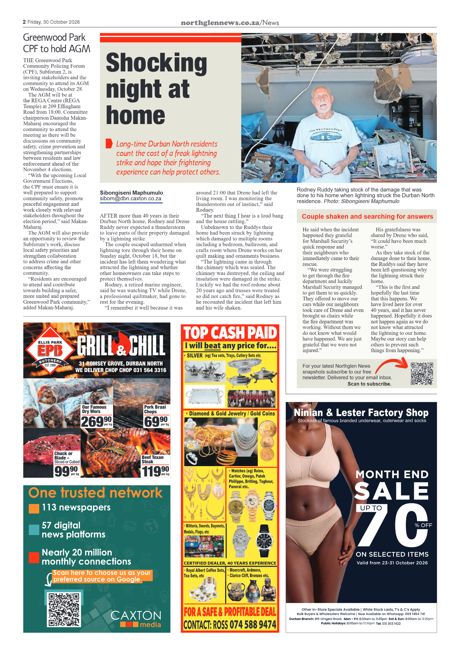 Northglen News 30 October 2026 page 2