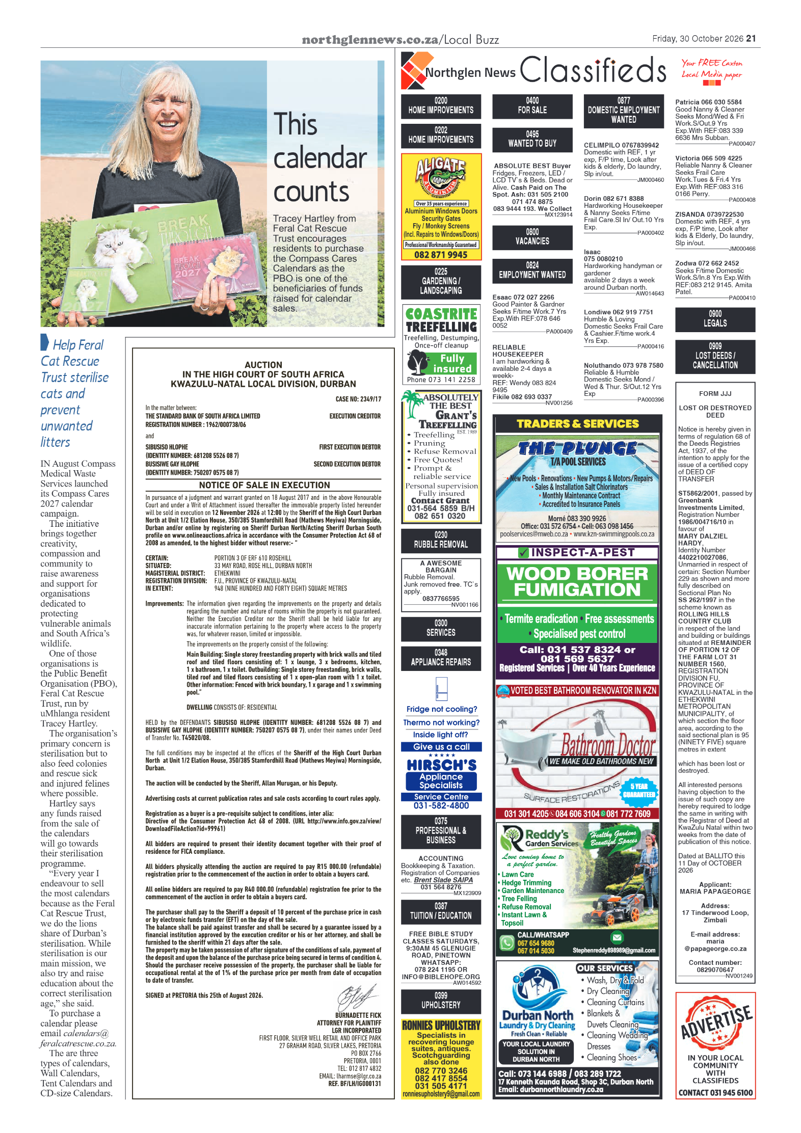 Northglen News 30 October 2026 page 21