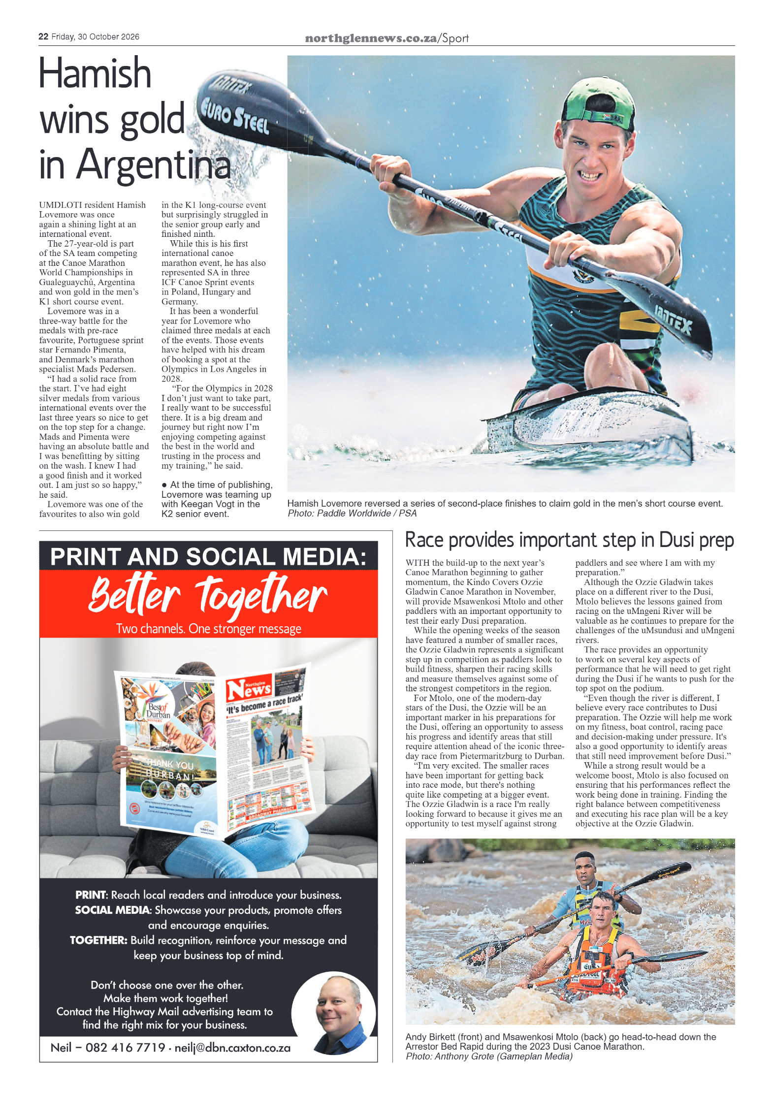 Northglen News 30 October 2026 page 22