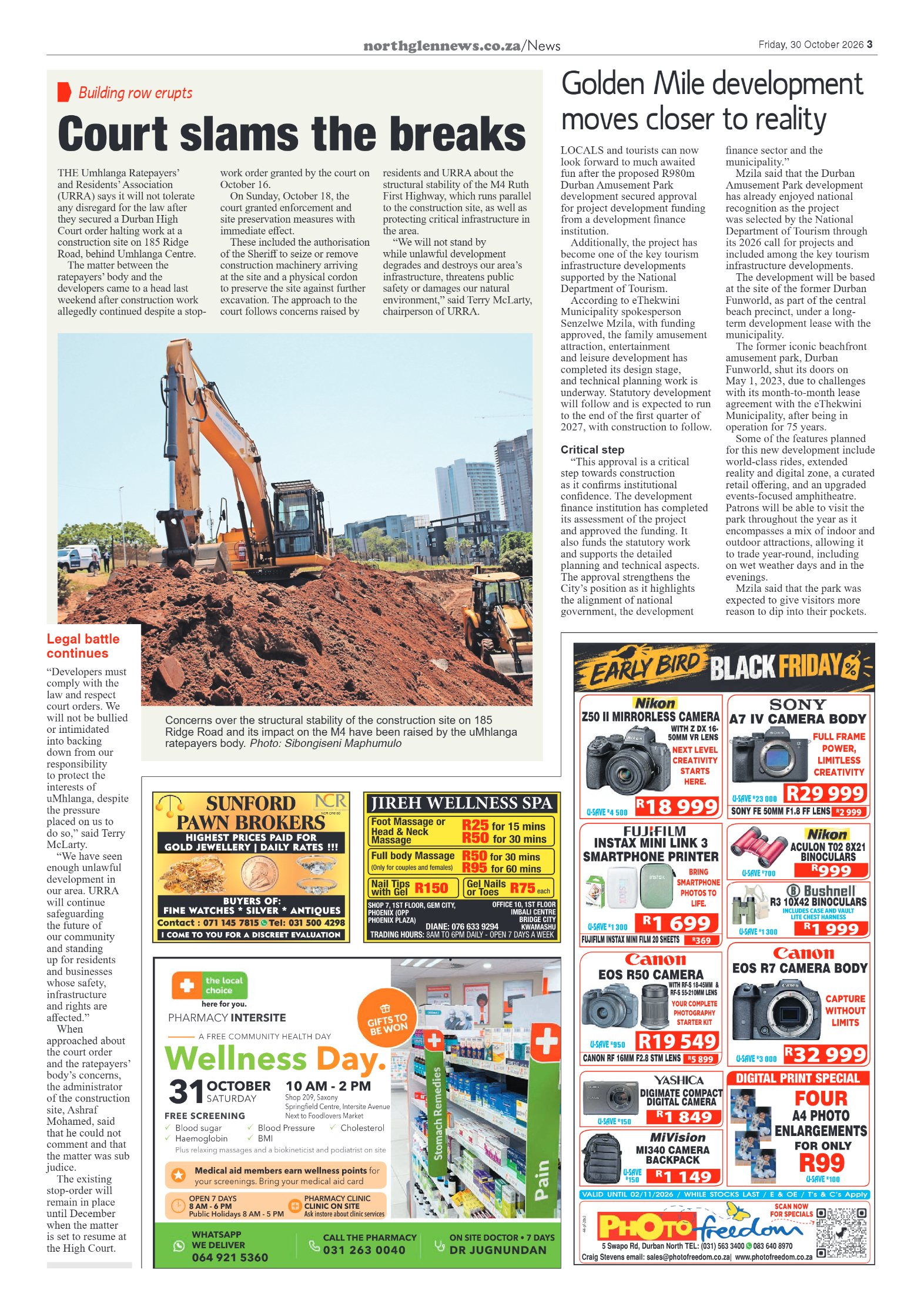 Northglen News 30 October 2026 page 3
