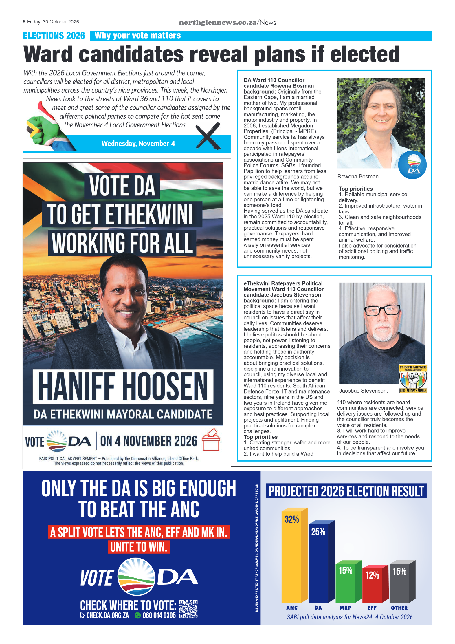 Northglen News 30 October 2026 page 6