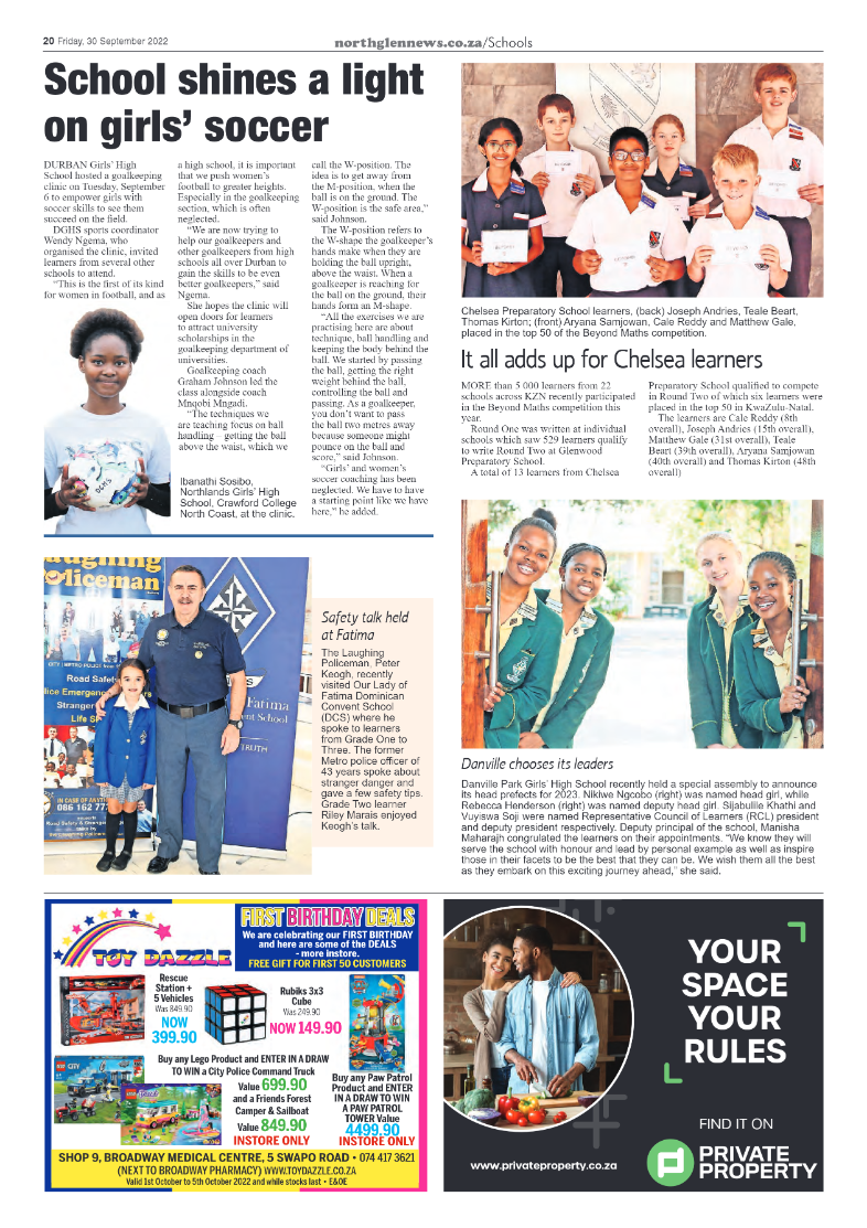 Northglen News 30 September 2022 page 20