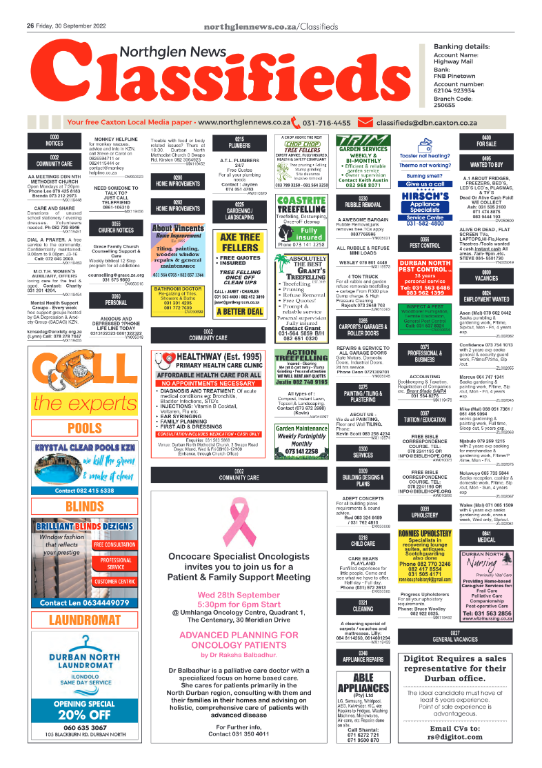 Northglen News 30 September 2022 page 26
