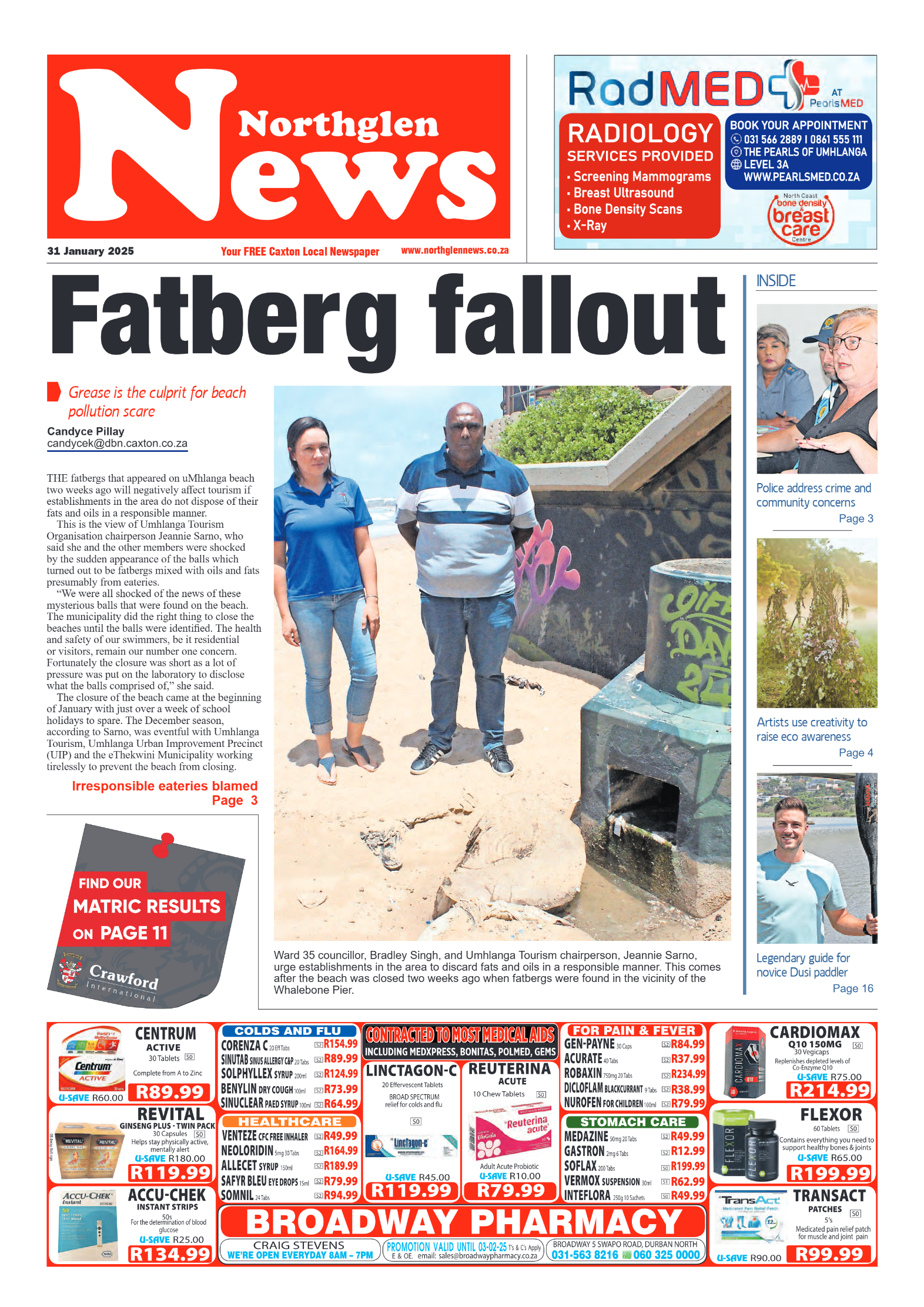 Northglen News 31 January 2025 page 1