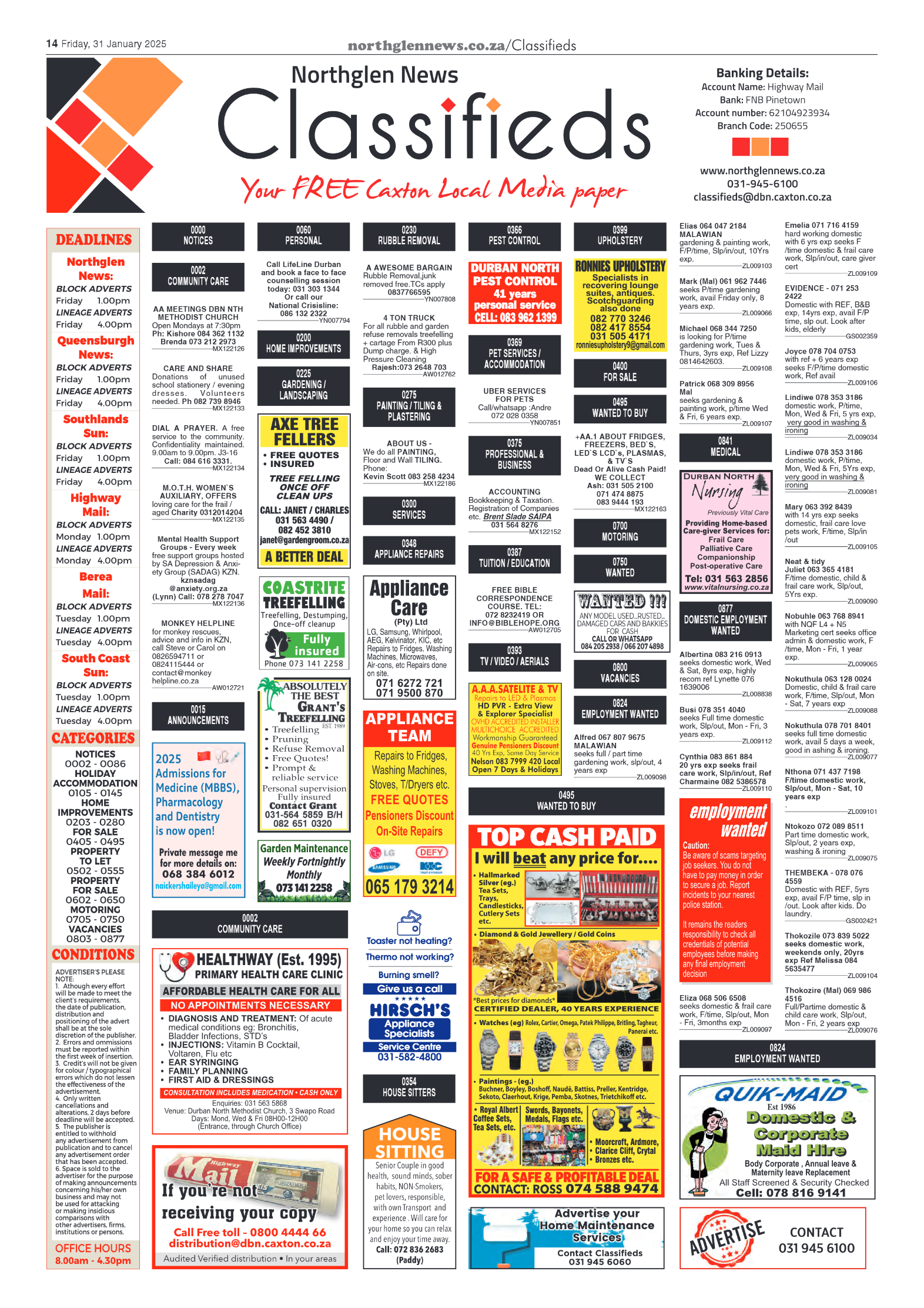 Northglen News 31 January 2025 page 14