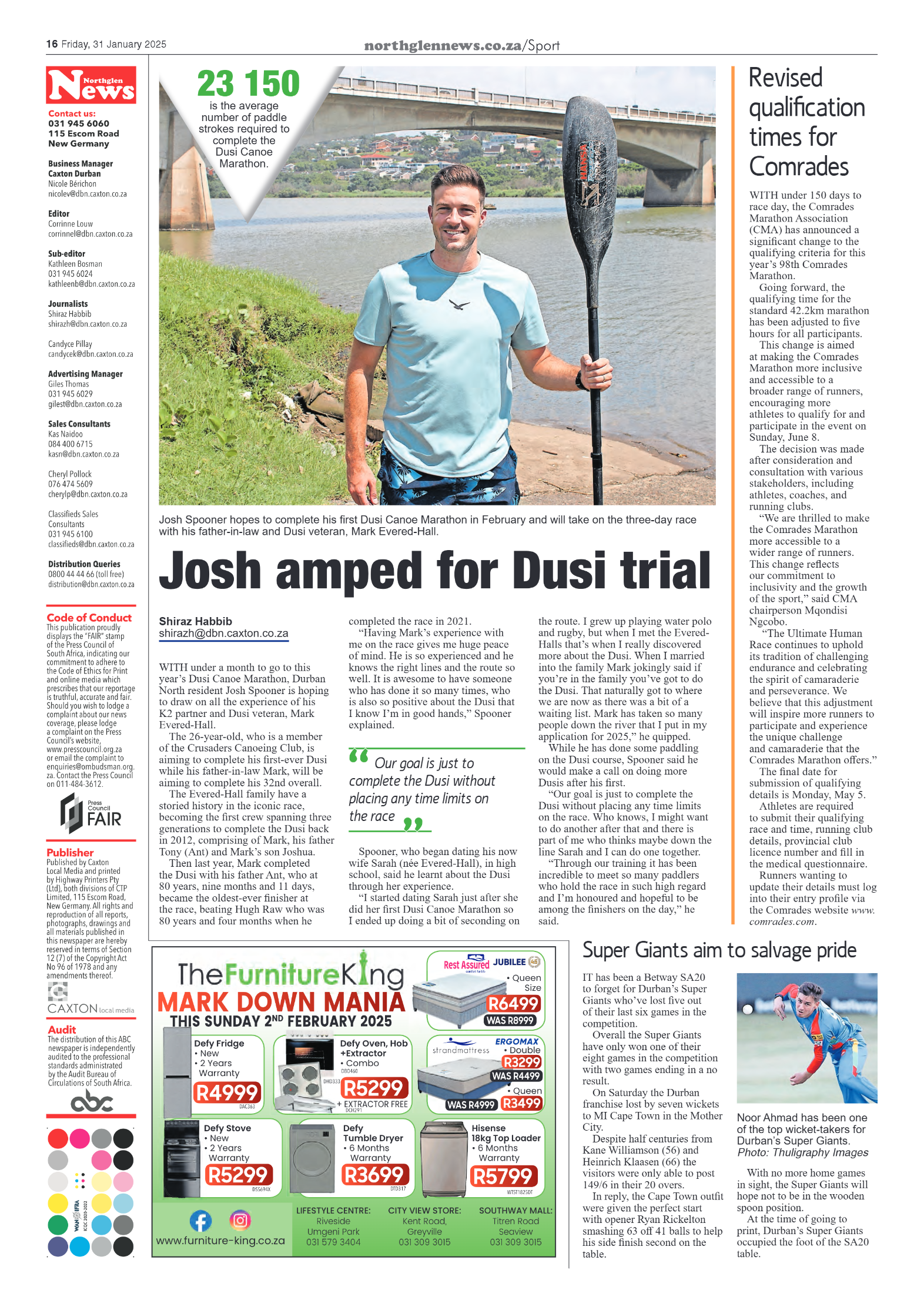 Northglen News 31 January 2025 page 16
