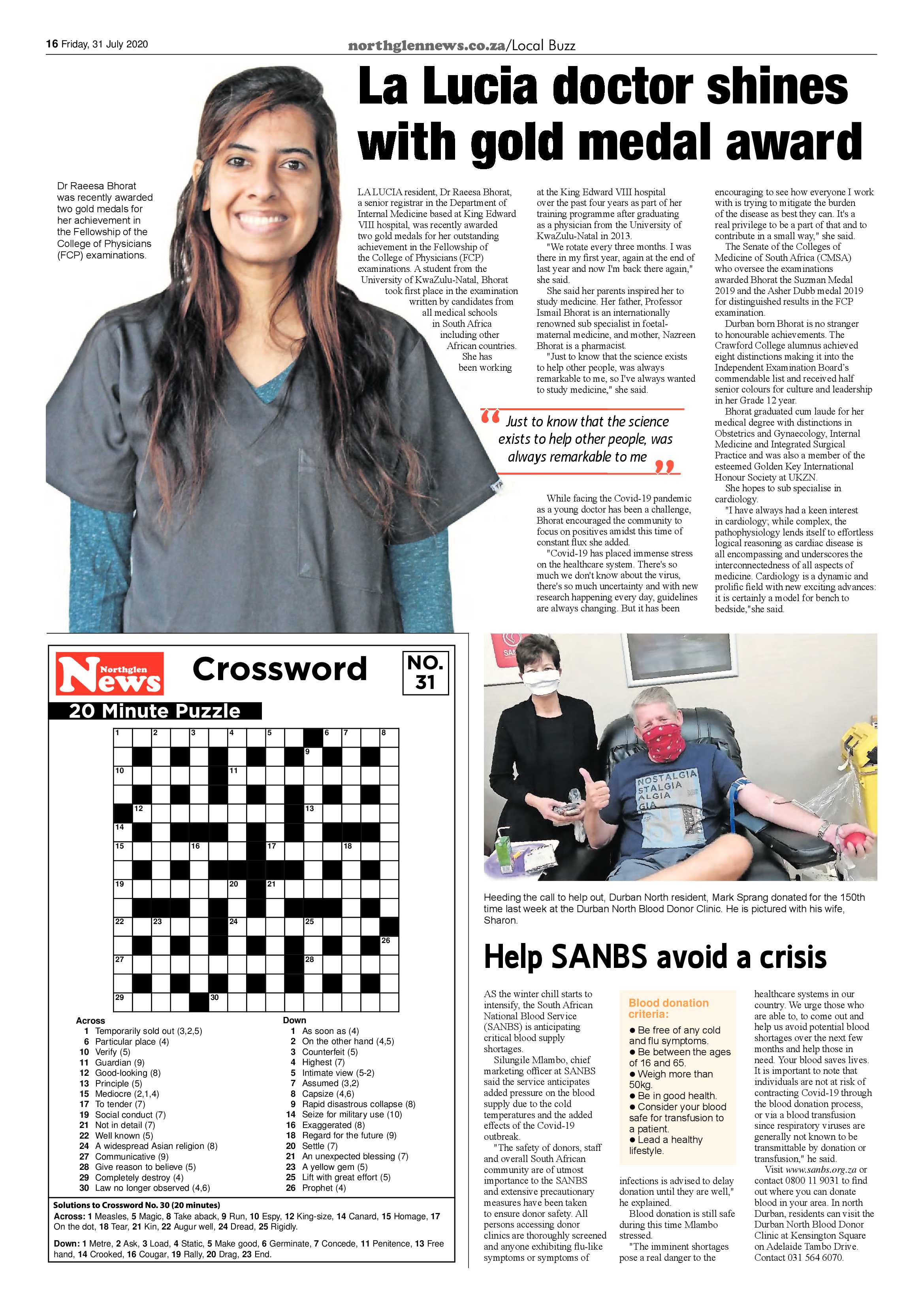 Northglen News 31 July 2020 page 16