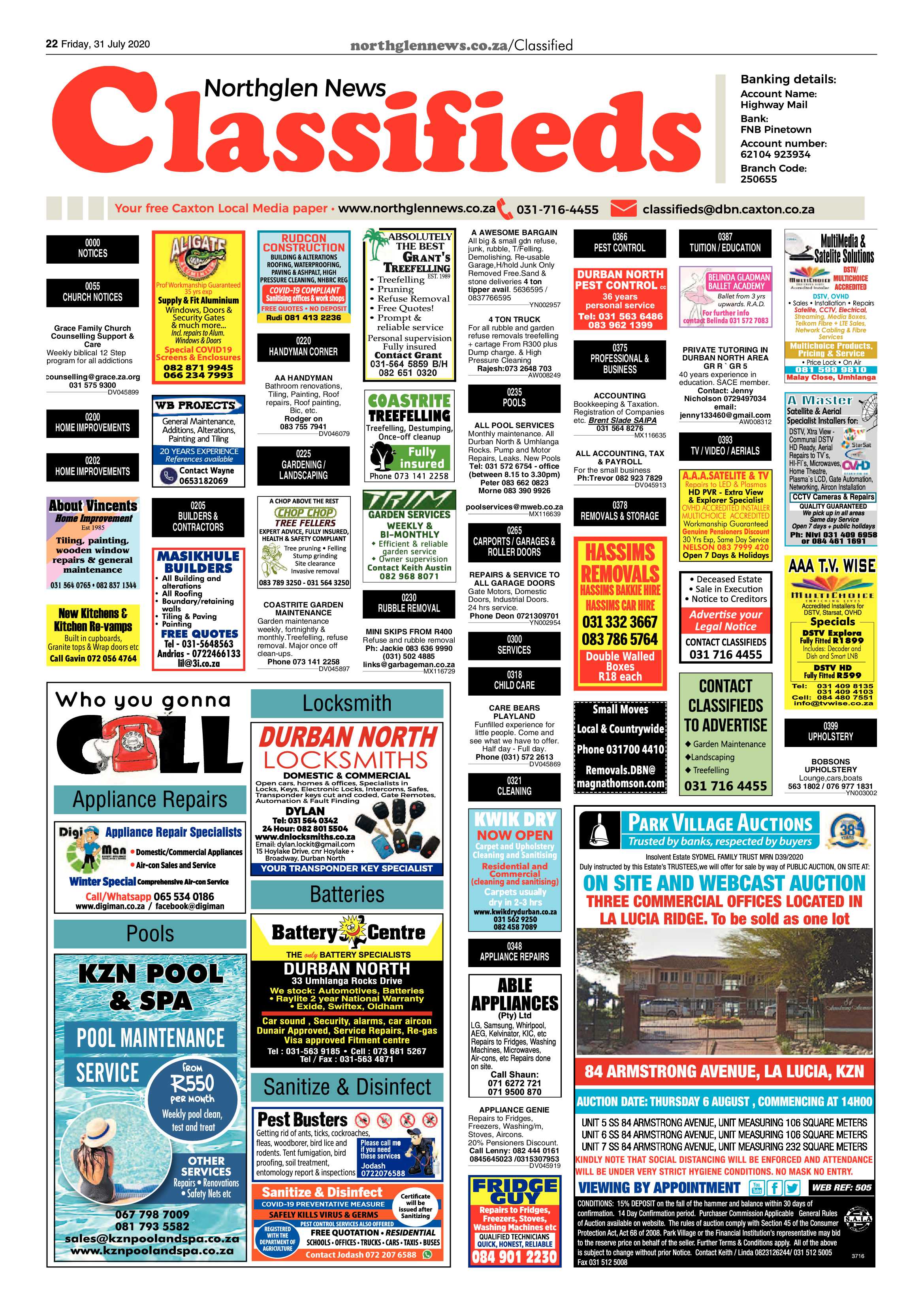 Northglen News 31 July 2020 page 22