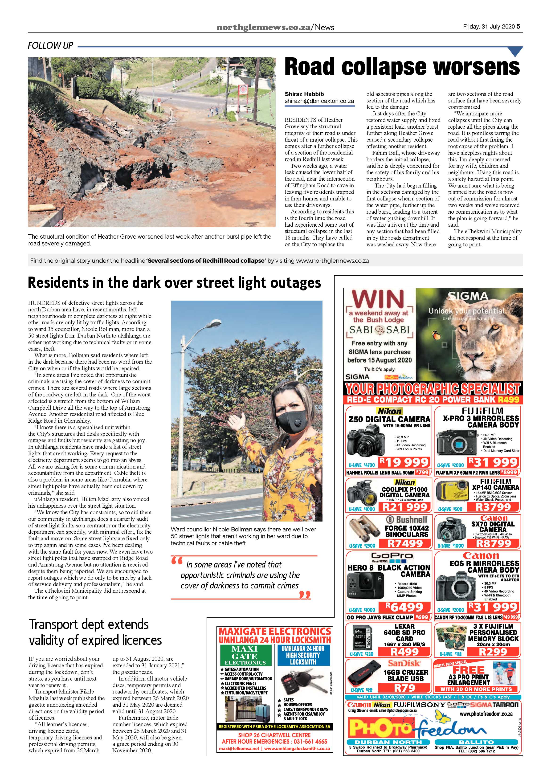 Northglen News 31 July 2020 page 5