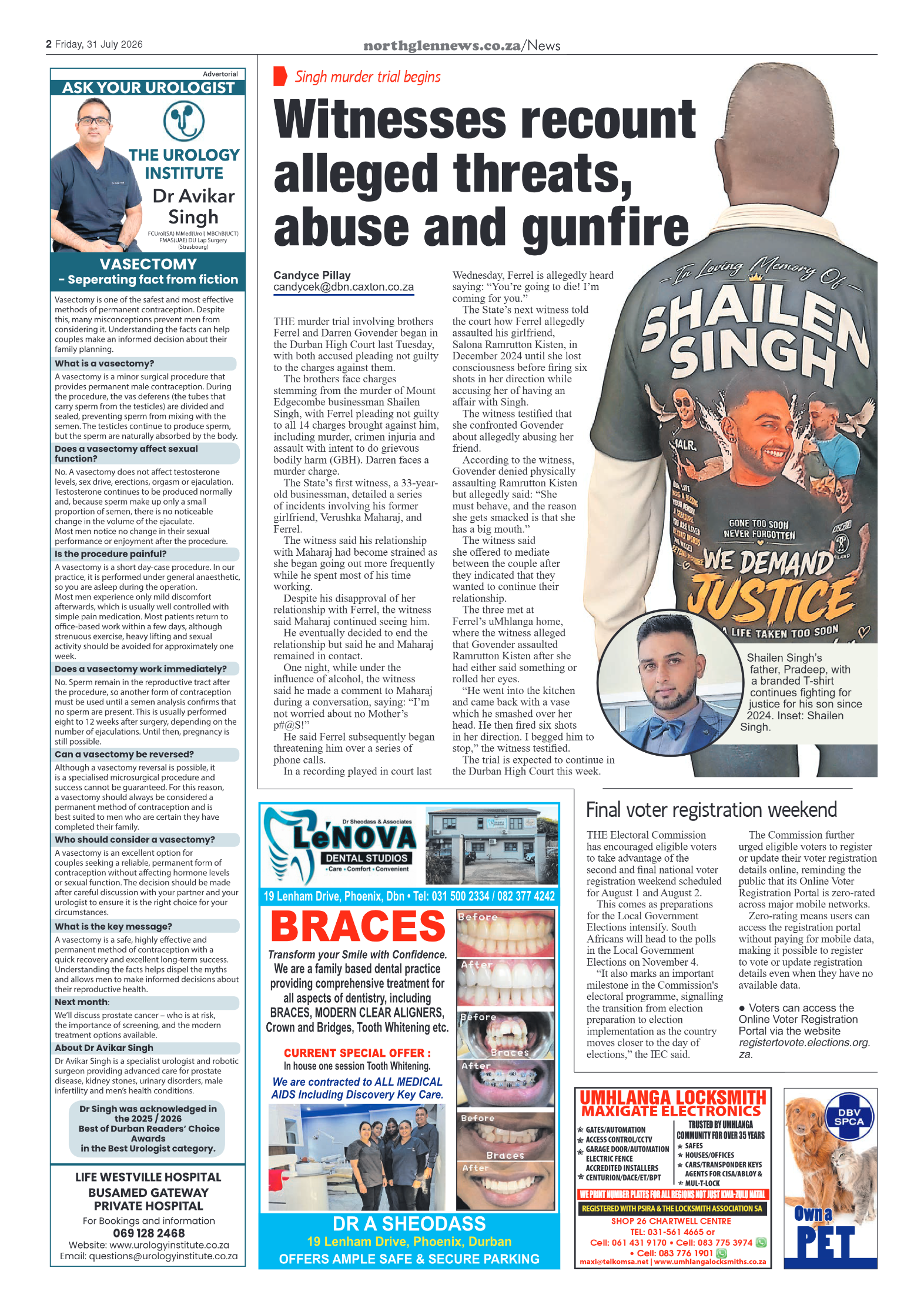 Northglen News 31 July 2026 page 2