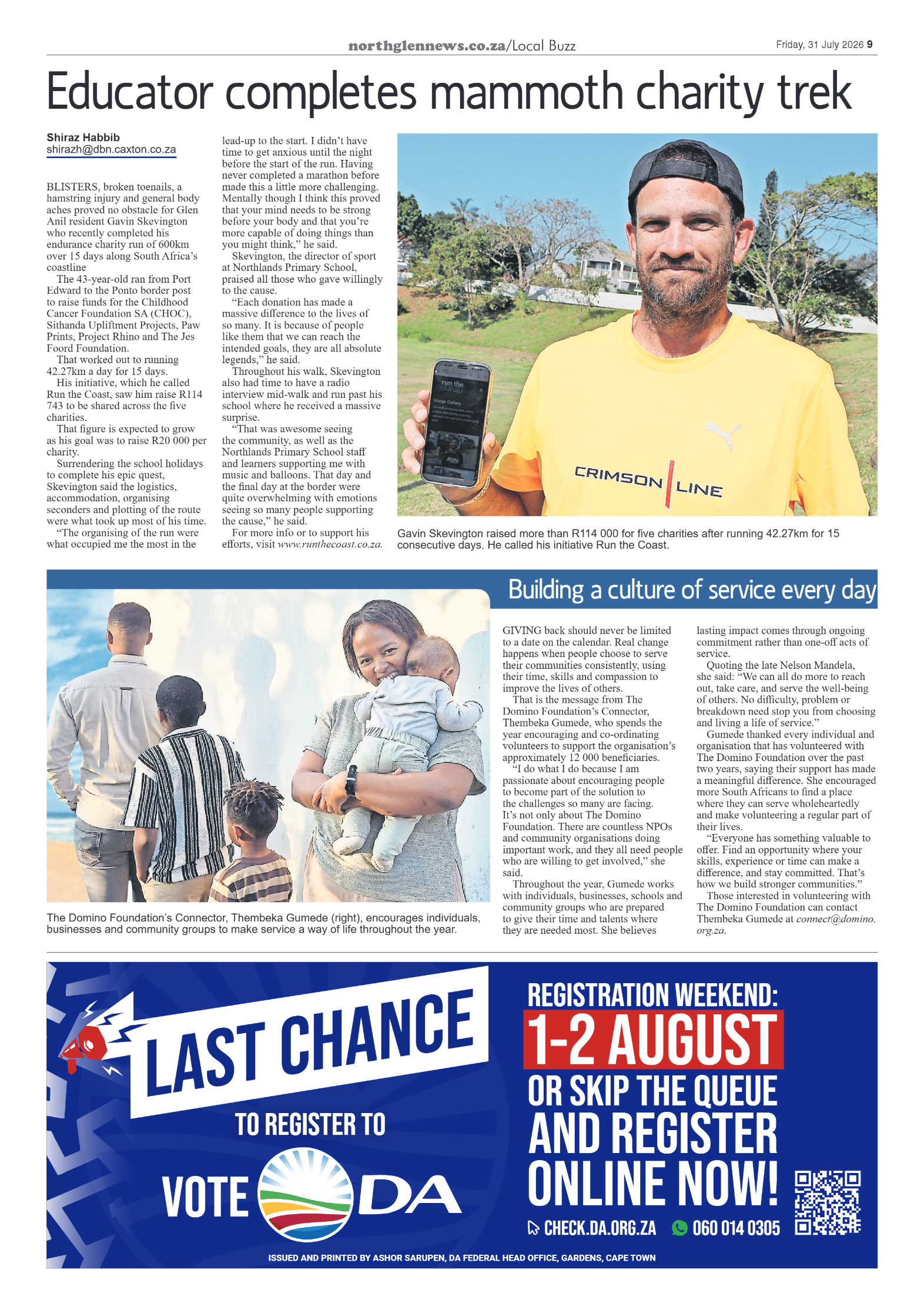 Northglen News 31 July 2026 page 9