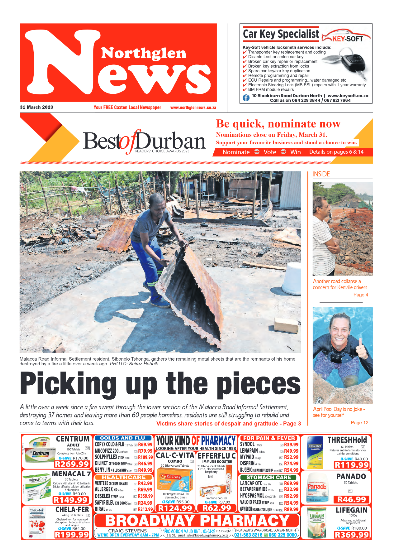 Northglen News 31 March 2023 page 1