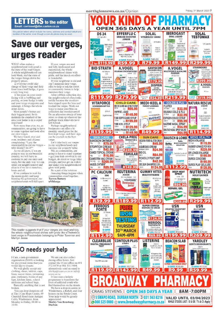 Northglen News 31 March 2023 page 7