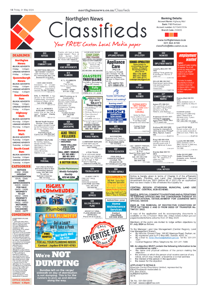 Northglen News 31 May 2024 page 14