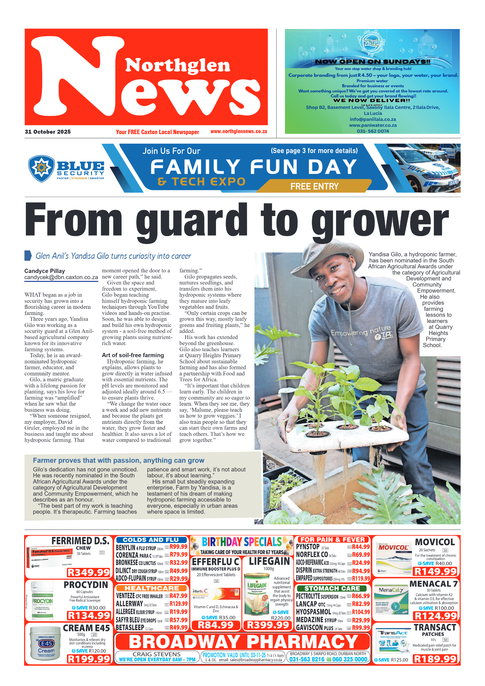Northglen News 31 October 2025 page 1