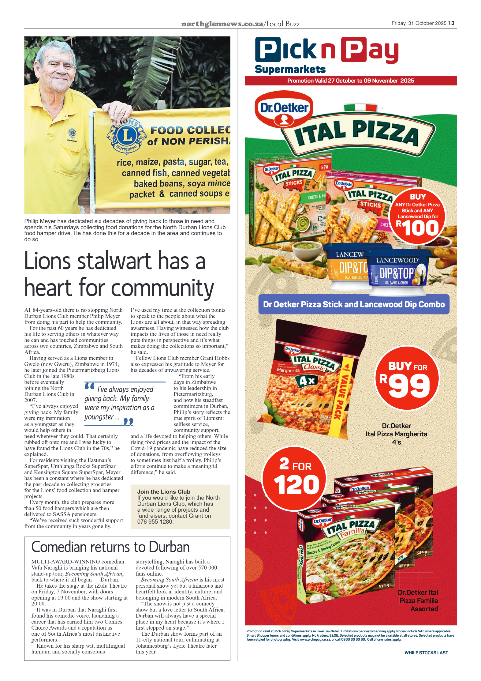 Northglen News 31 October 2025 page 13
