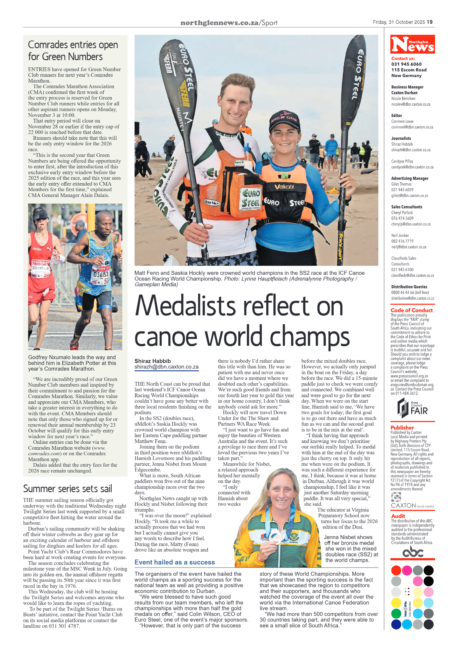 Northglen News 31 October 2025 page 19