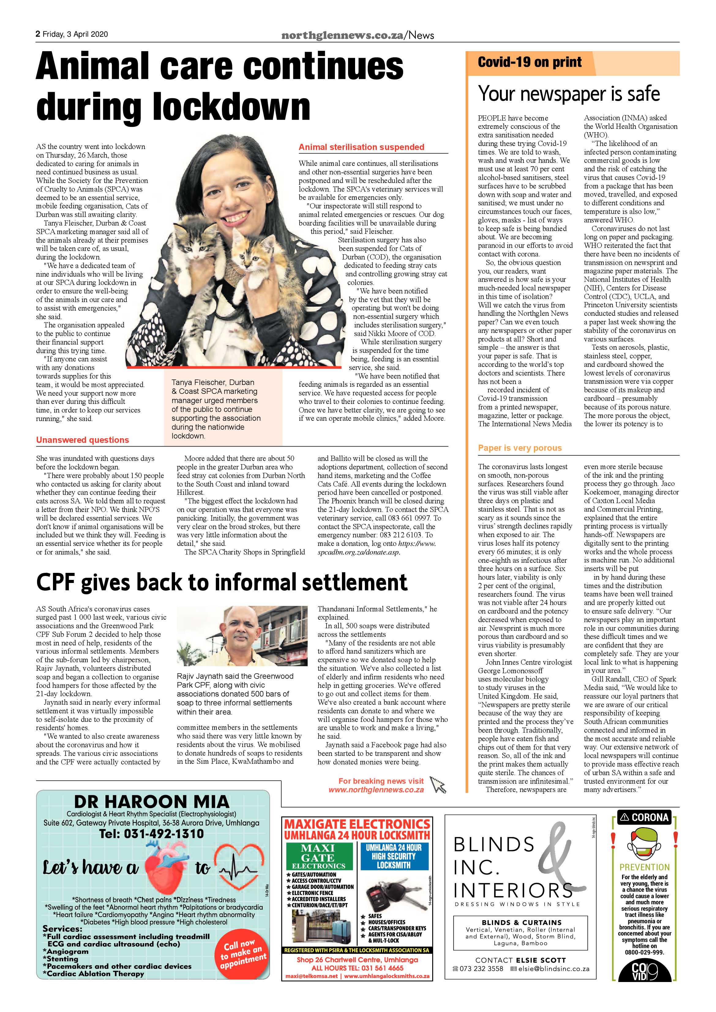 Northglen News 3 April 2020 page 2
