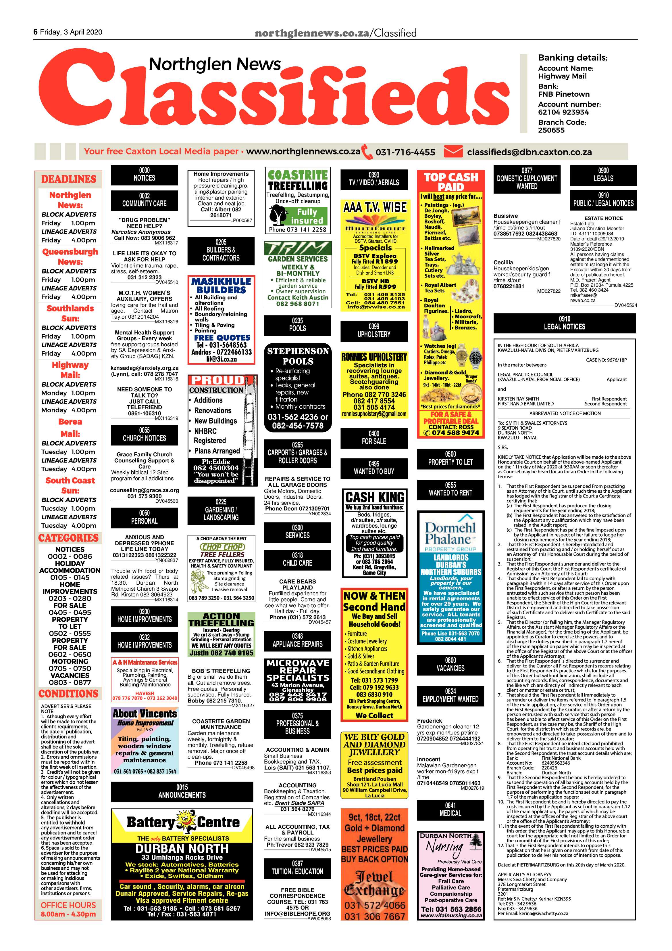 Northglen News 3 April 2020 page 6