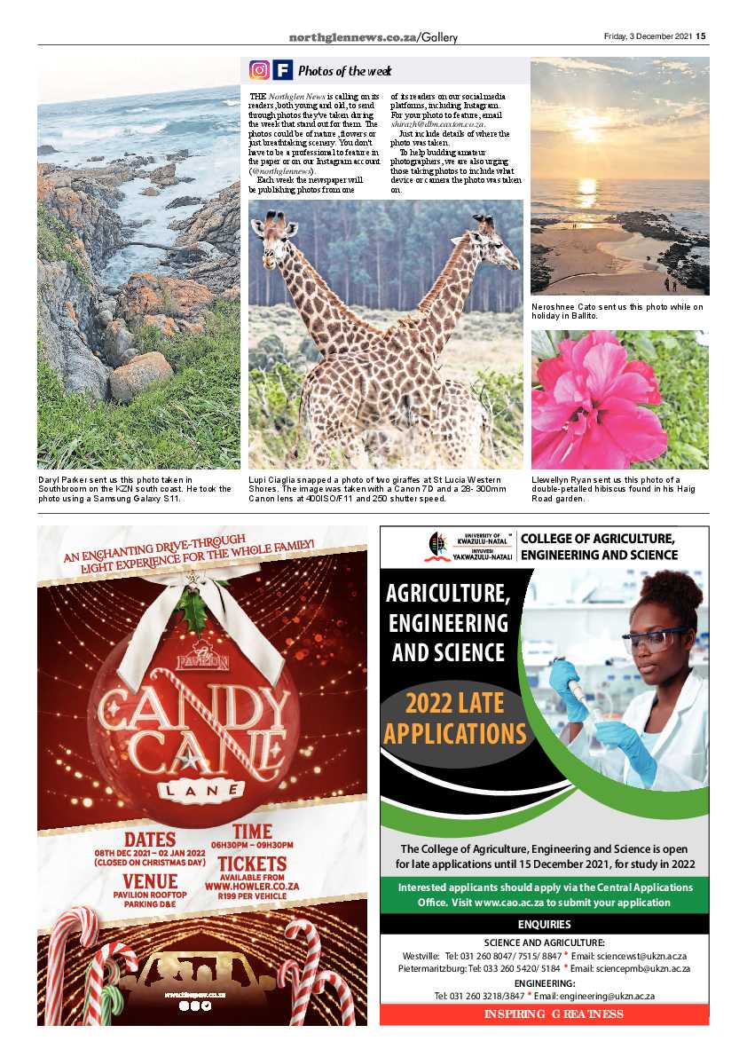 Northglen News3 December 2021 page 15