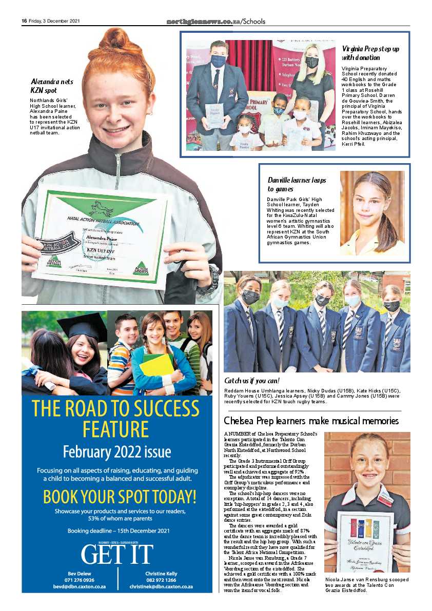 Northglen News3 December 2021 page 16
