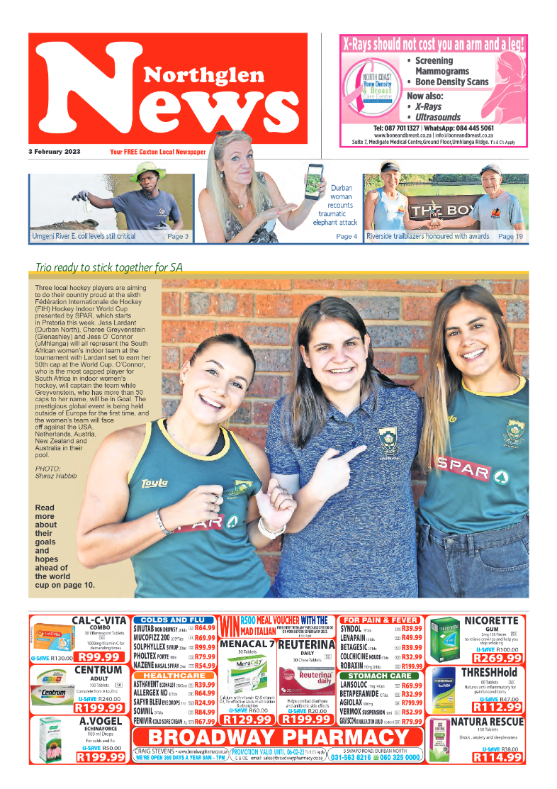 Northglen News 3 February 2023 page 1