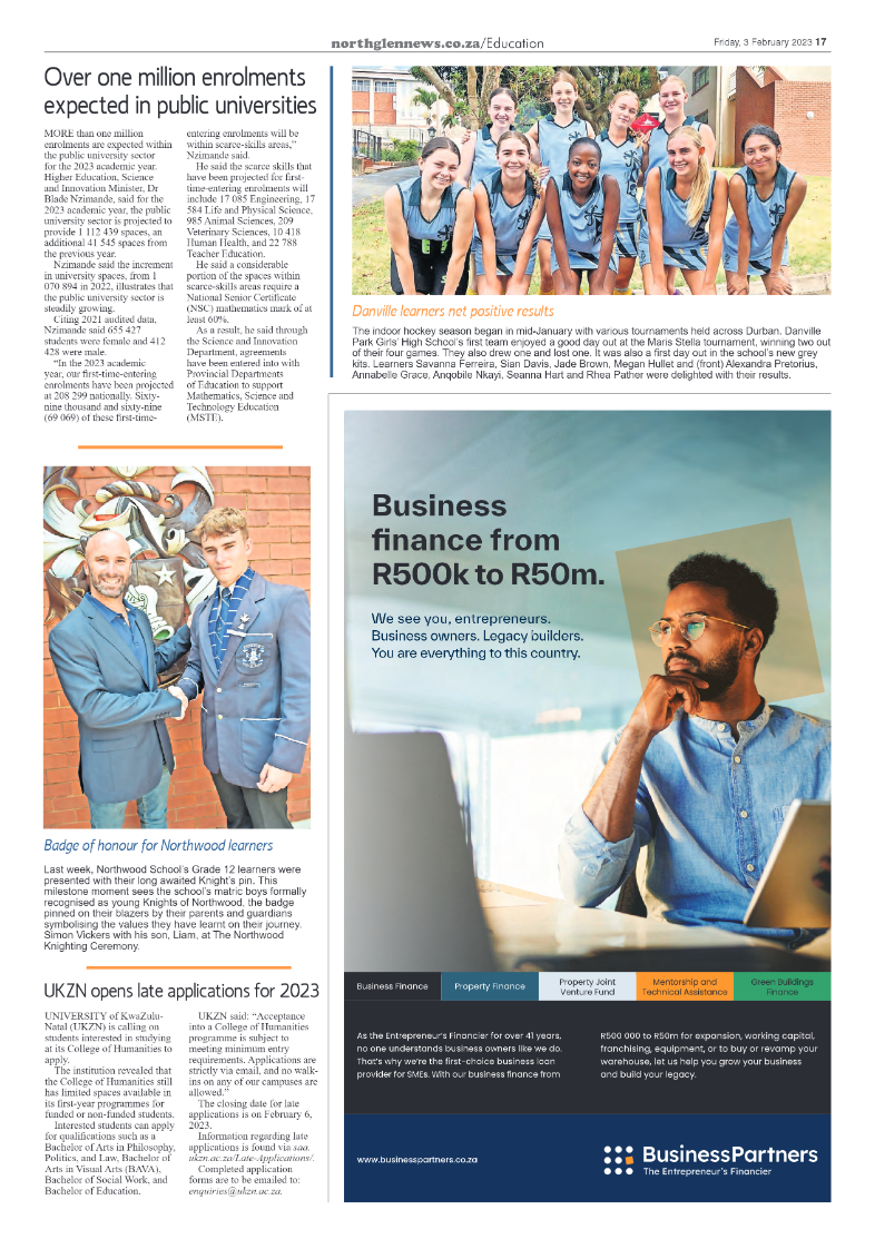 Northglen News 3 February 2023 page 17
