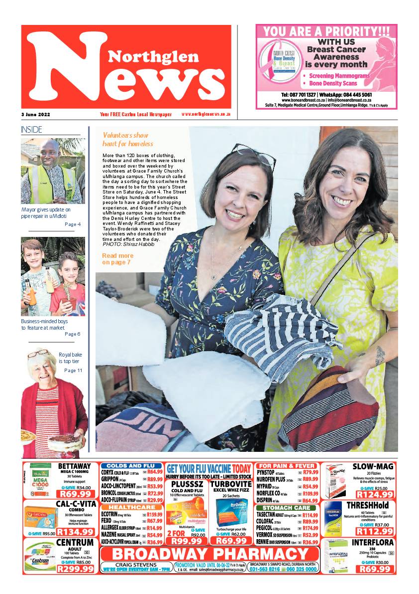 Northglen News 3 June 2022 page 1