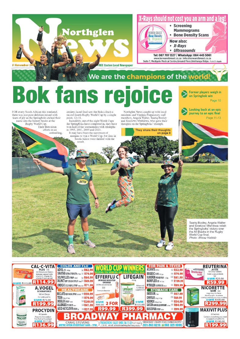 Northglen News 3 November 2023 page 1