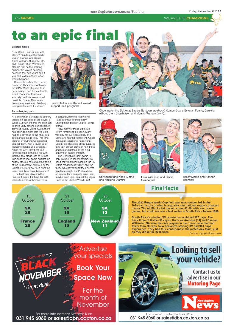 Northglen News 3 November 2023 page 13