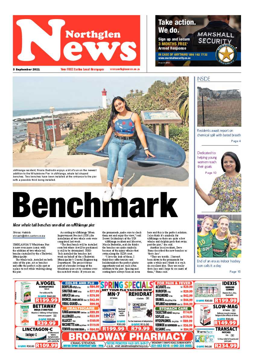 Northglen News 3 September 2021 page 1