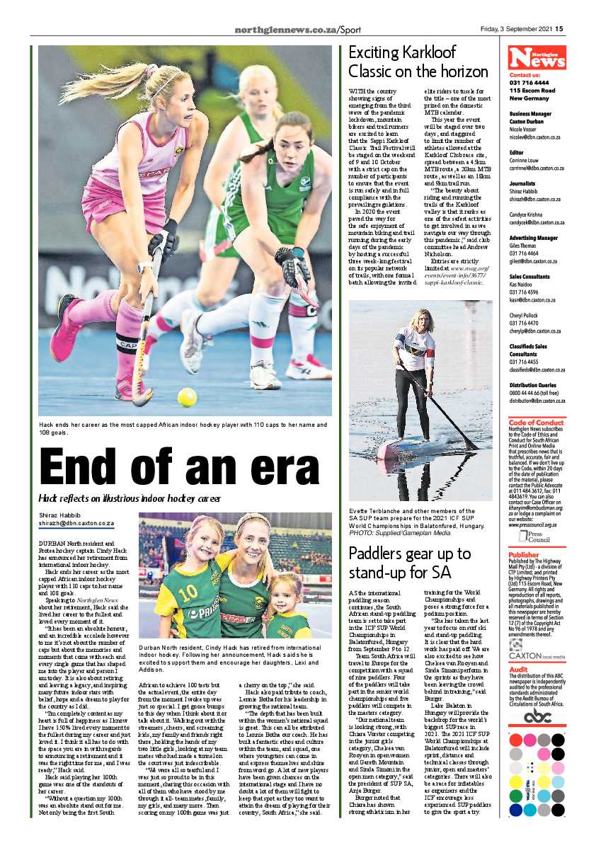Northglen News 3 September 2021 page 15