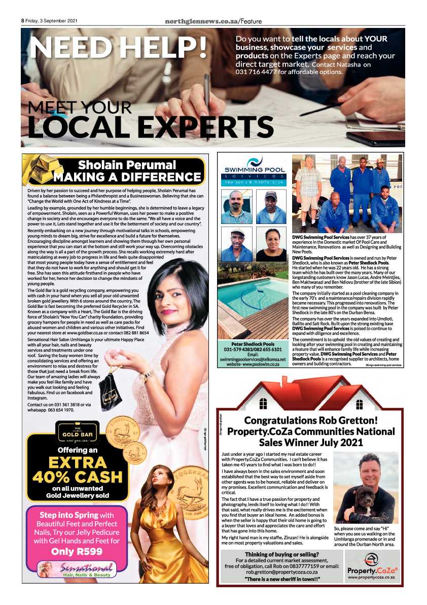 Northglen News 3 September 2021 page 8