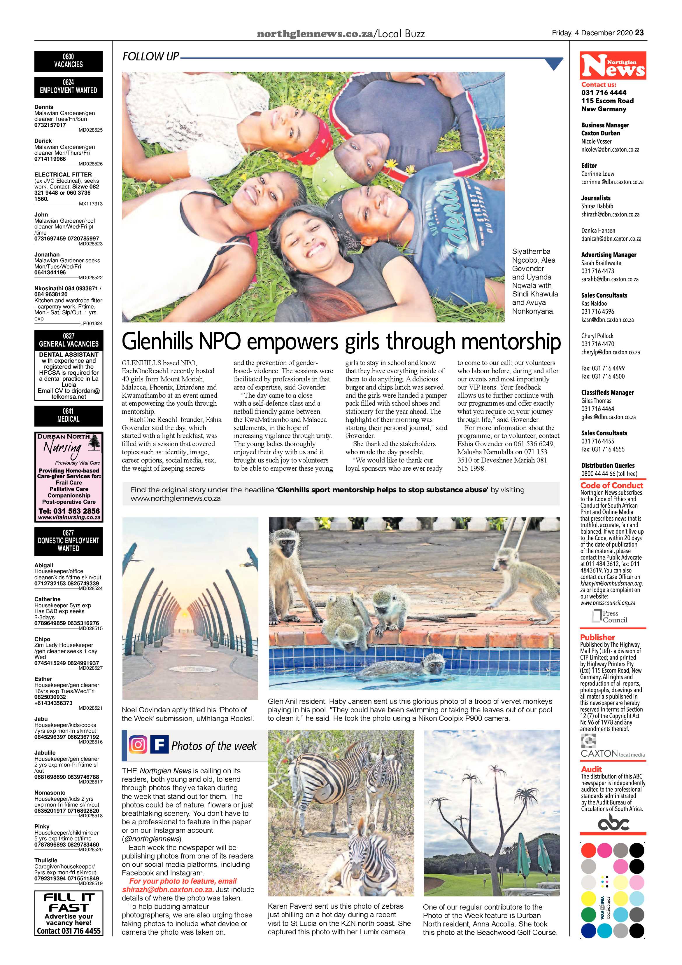 Northglen News 4 December 2020 page 23