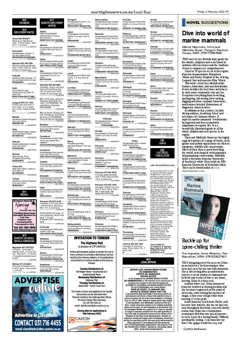 Northglen News 4 February 2022 page 11