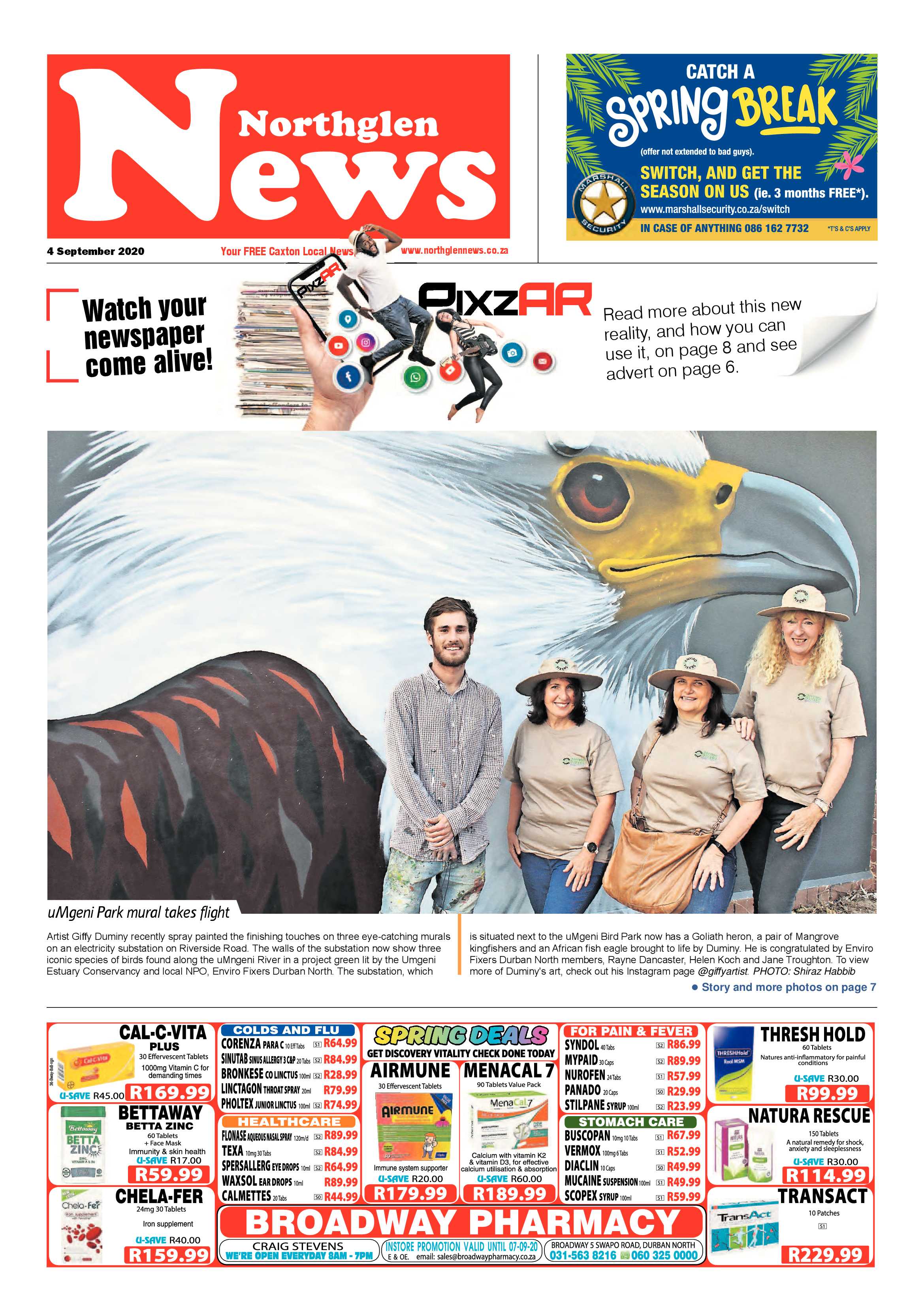 Northglen News 4 September 2020 page 1