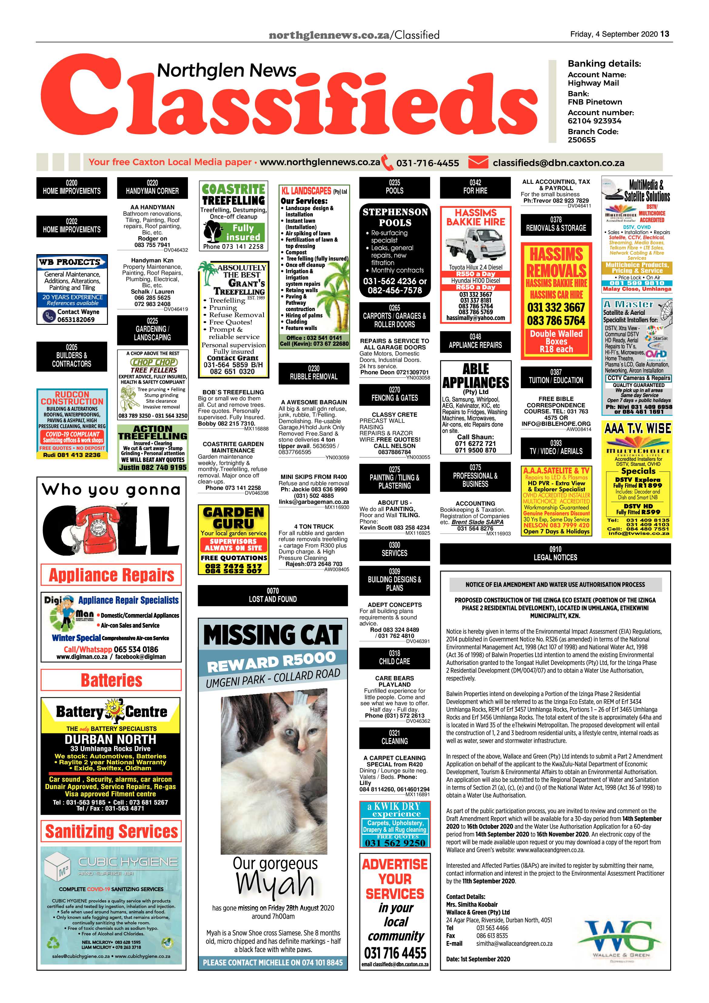Northglen News 4 September 2020 page 13